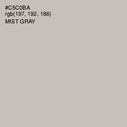 #C5C0BA - Mist Gray Color Image